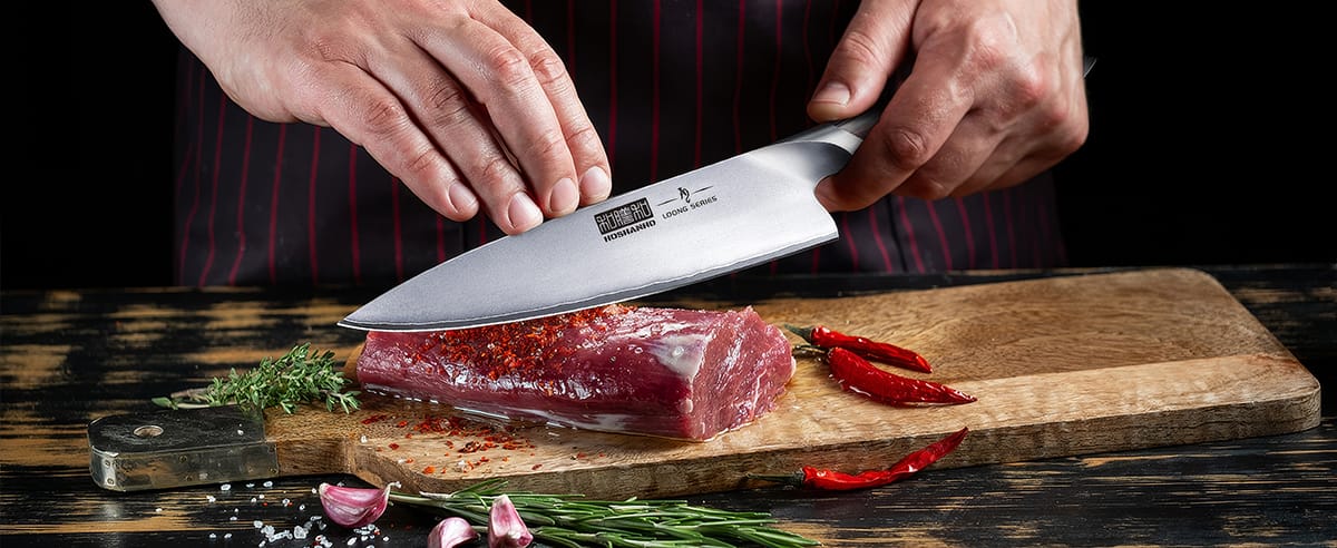 The material of a kitchen knife significantly influences its optimal sharpening angle, edge retention, and overall performance.