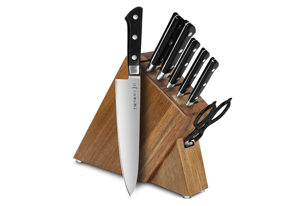 Tojiro DP 8-piece Slim Knife Block Set