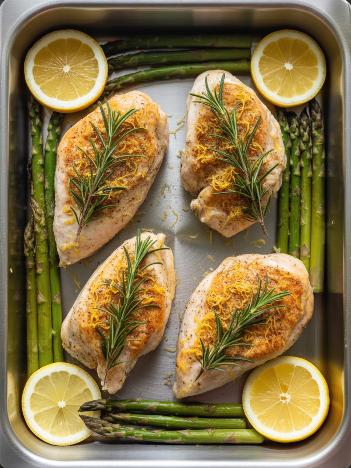 One-Pan Lemon Herb Chicken and Asparagus