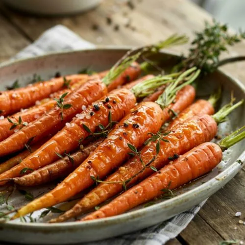 Honey Dijon Roasted Carrots