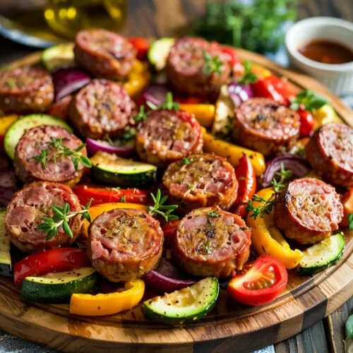 Air Fryer Sausage And Veggies