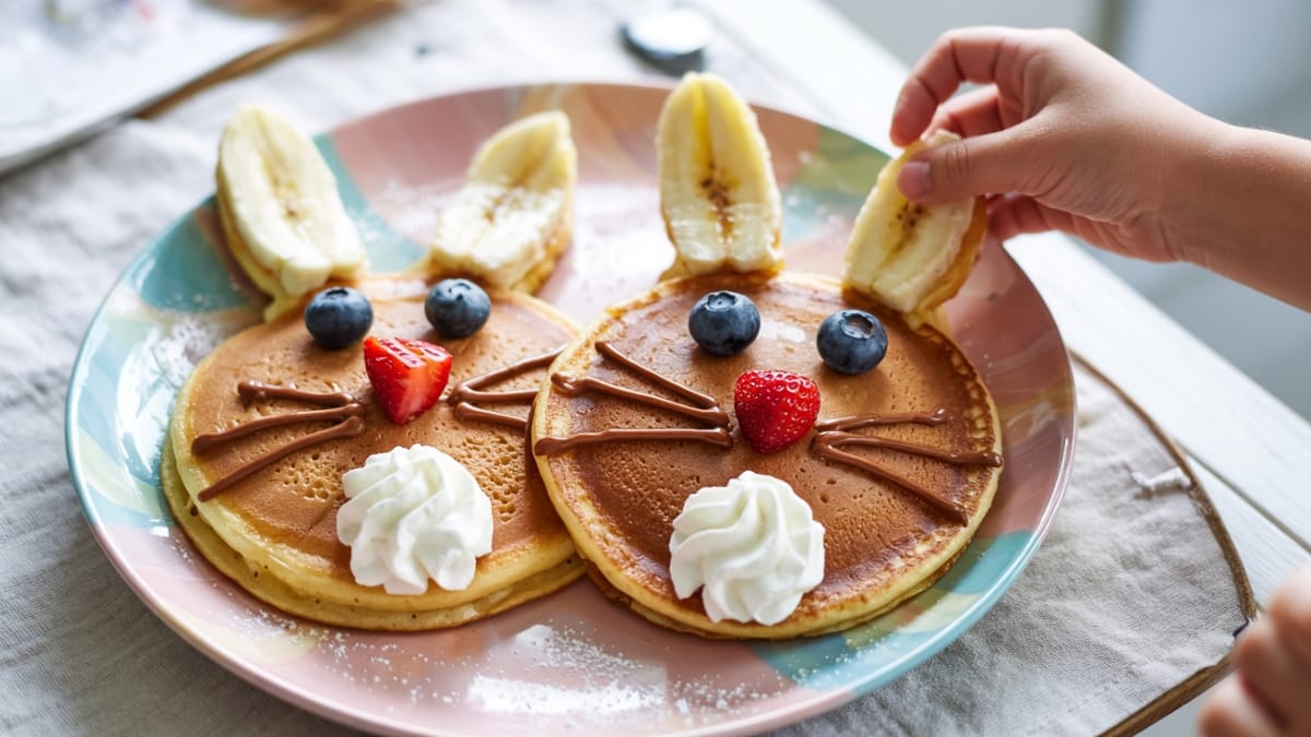 Bunny-Shaped Pancakes: Hop Into Breakfast Fun!