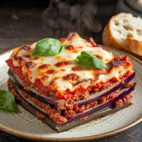 Sausage and Eggplant Bake