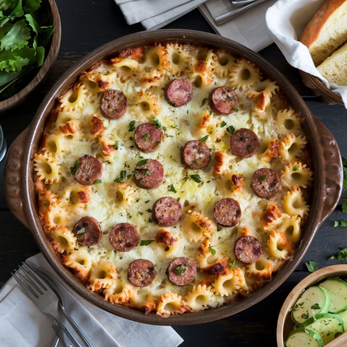 Sausage Alfredo Pasta