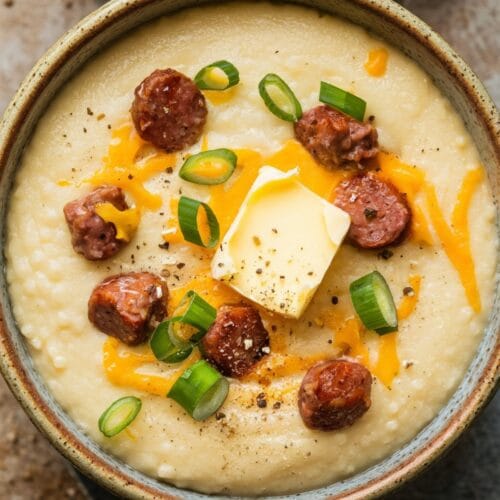 Sausage and Cheddar Grits