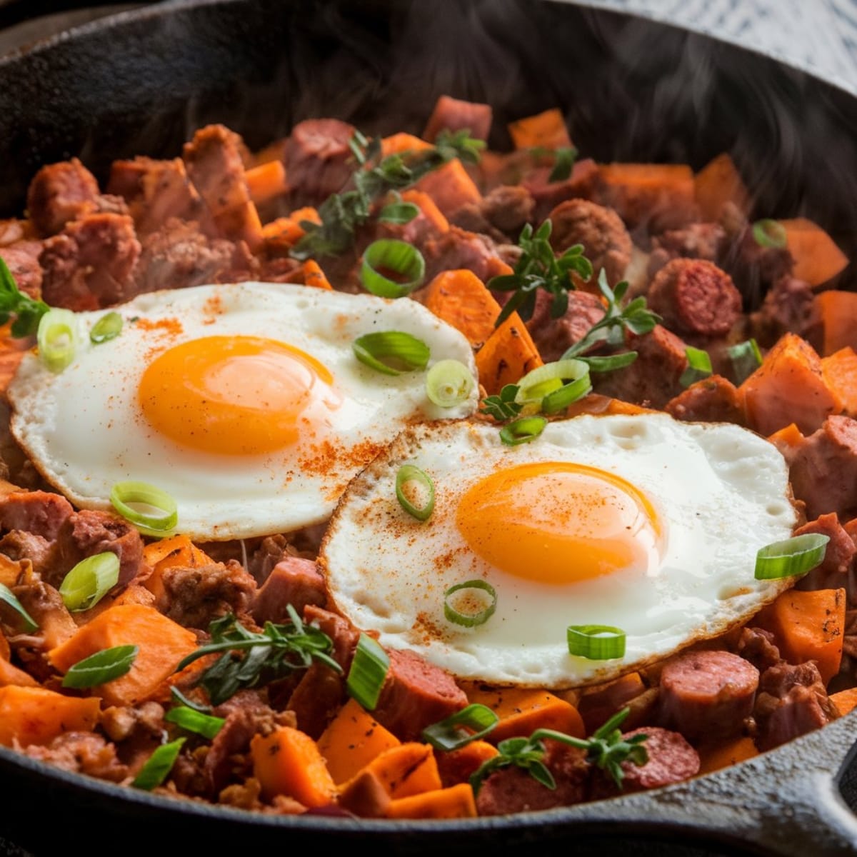 Sausage and Sweet Potato Hash
