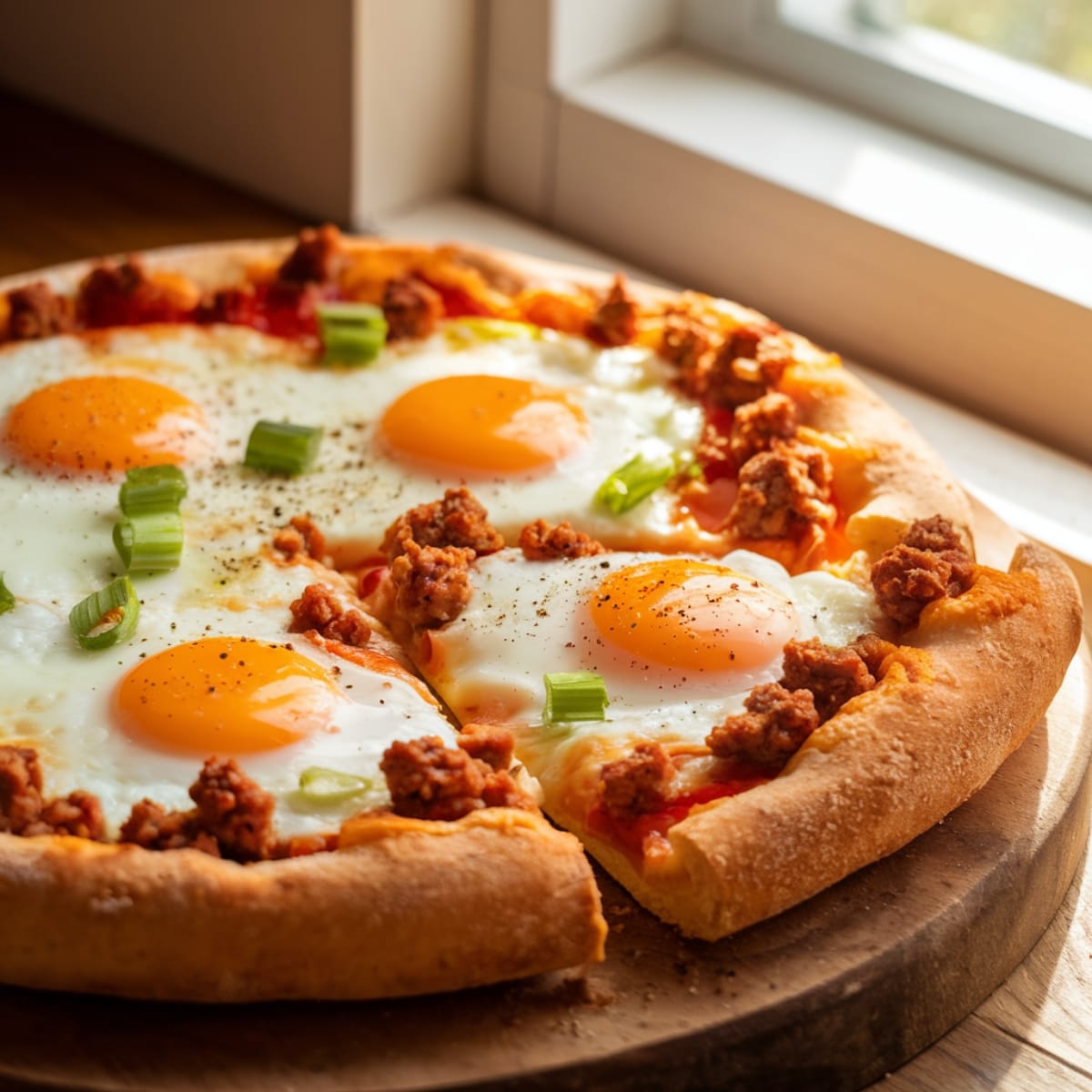 Sausage Breakfast Pizza