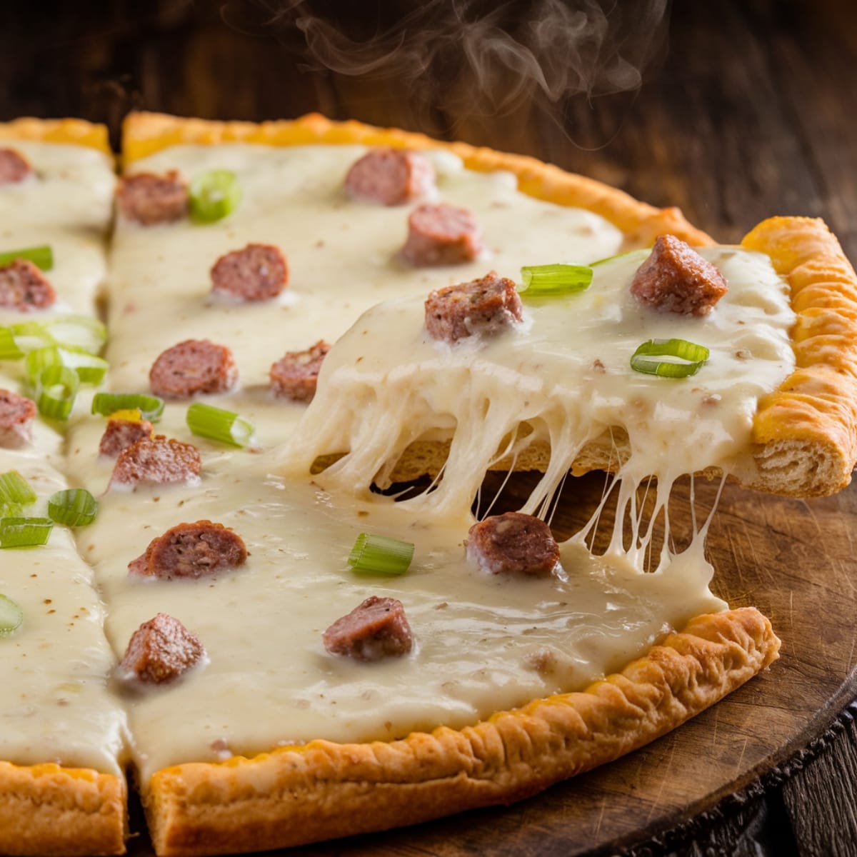 Sausage Gravy Pizza