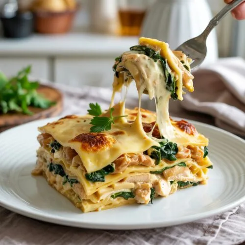 This Chicken, Spinach, & Artichoke Lasagna