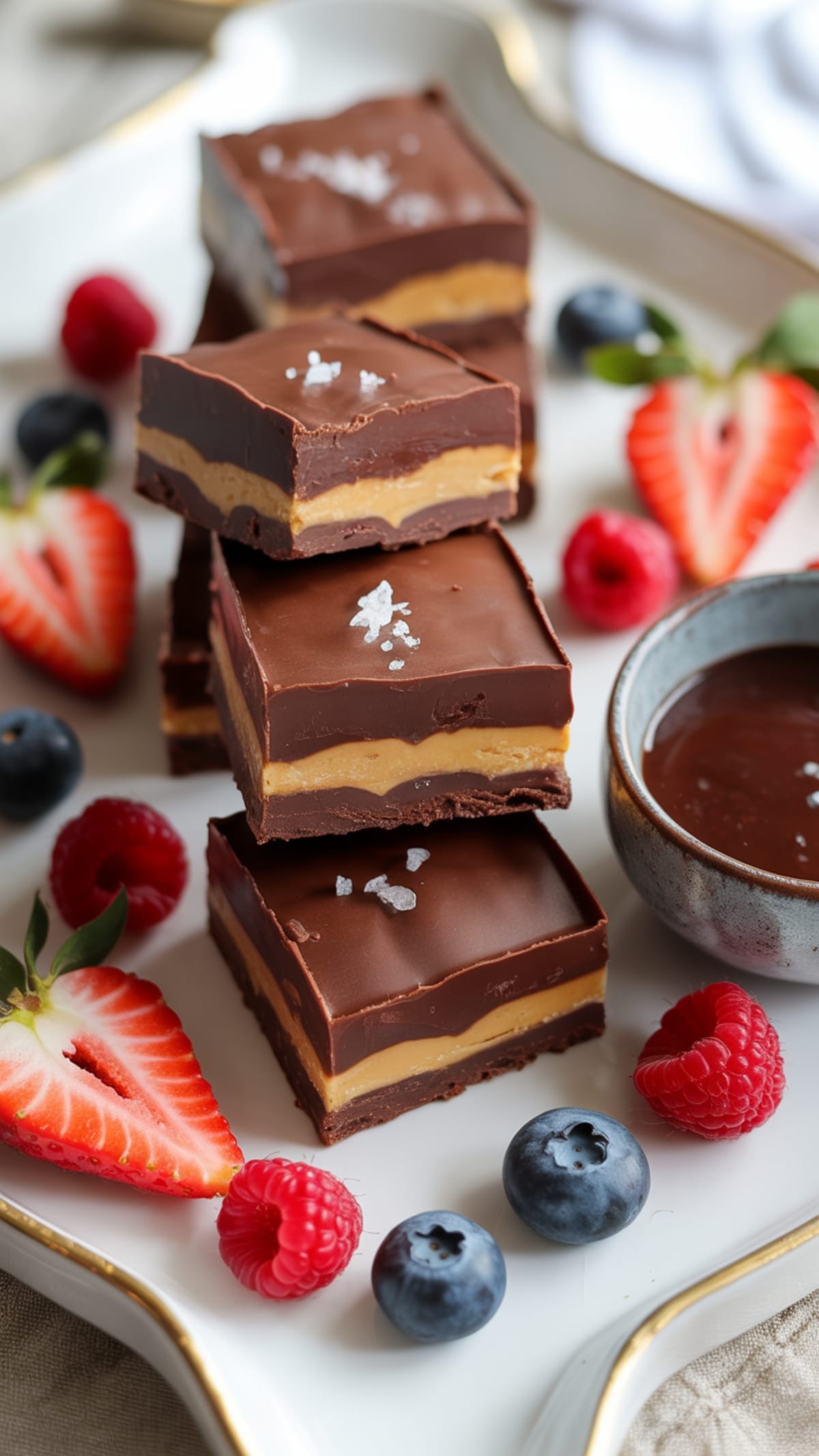 5-Ingredient No-Bake Chocolate Peanut Butter Bars Ready in 30 Minutes