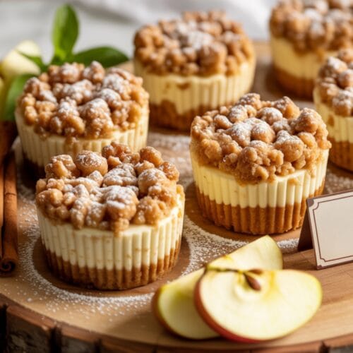Apple Crisp Mini Cheesecakes Recipe