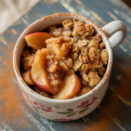 Apple Crumble in a Mug