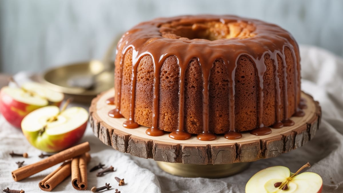 Autumn Comfort- Heavenly Spiced Apple Butter Cake