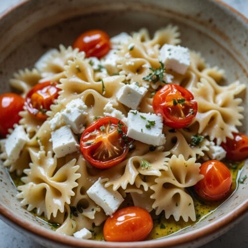 Baked Feta Pasta with Cherry Tomatoes Recipe