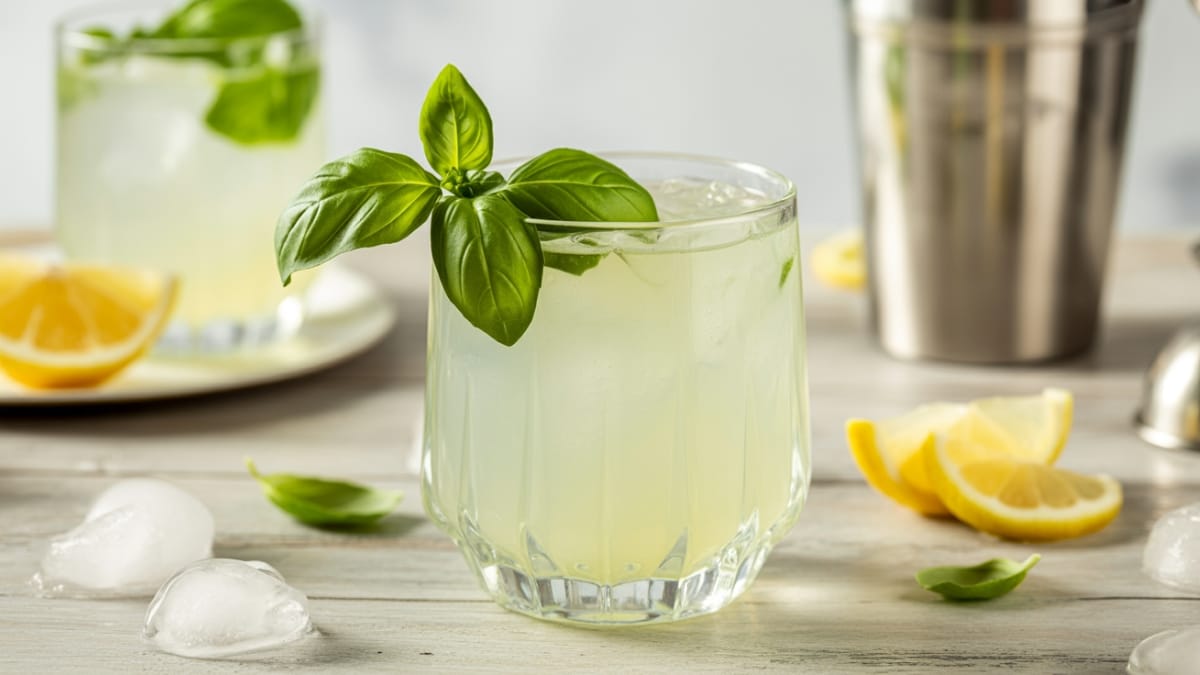 Basil and Cucumber Smash Cocktail A Refreshing Garden-to-Glass Delight