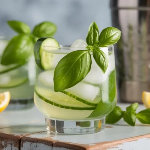 Basil and Cucumber Smash Cocktail Recipe