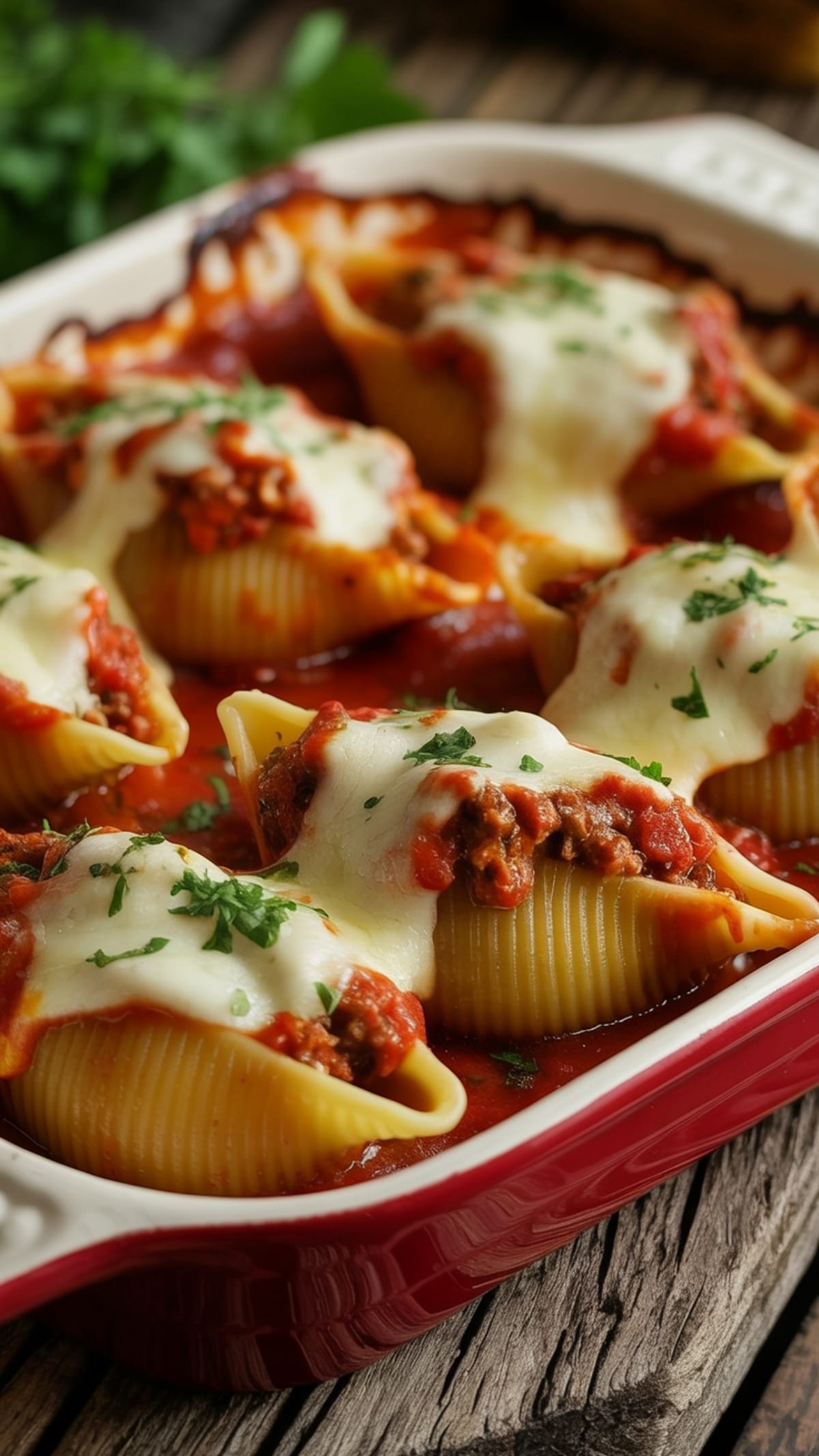 Irresistible Beef and Spinach Stuffed Shells With Rich Three-Cheese Blend