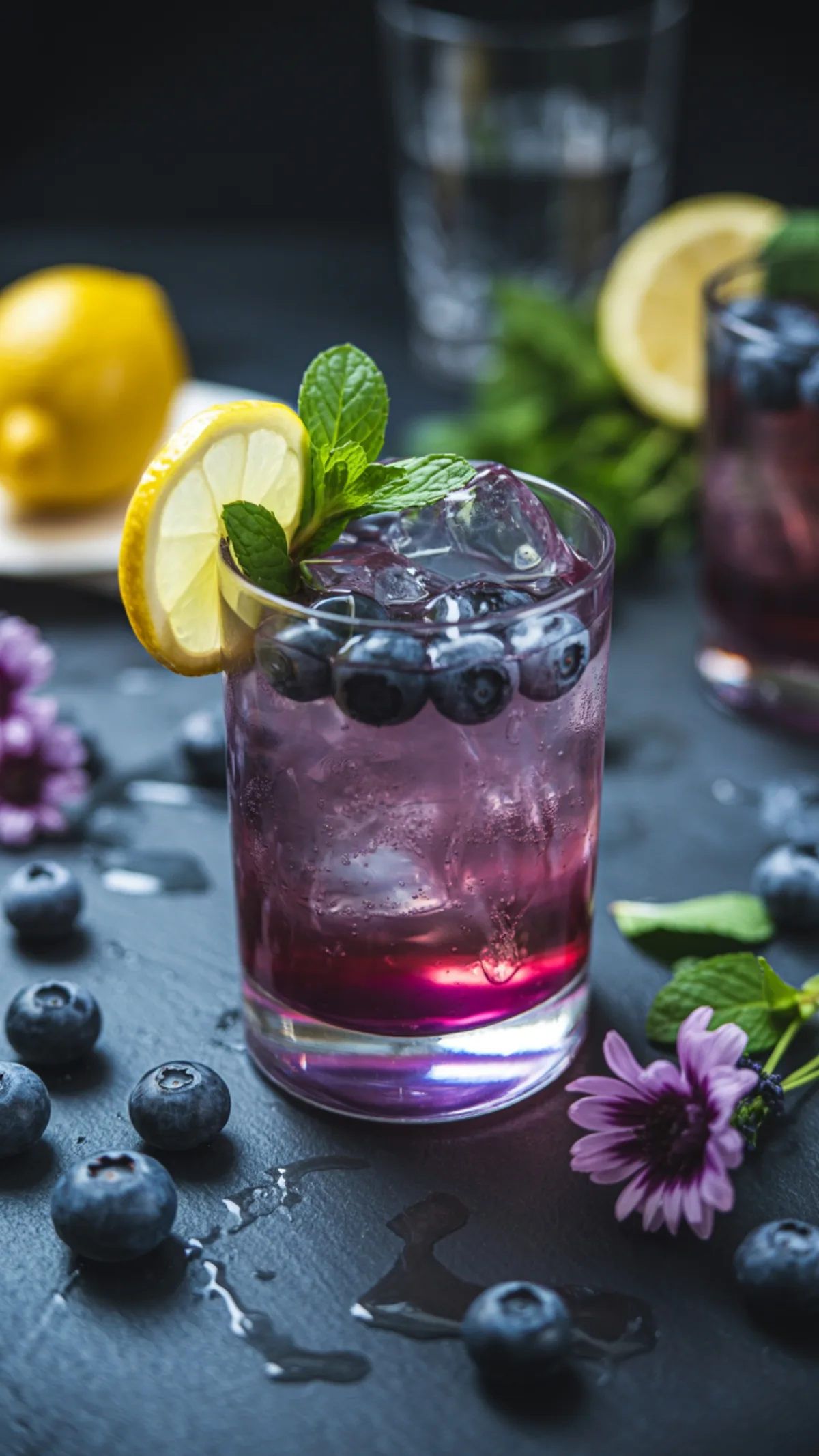 Wedding-Ready Blueberry Lavender Mocktail: Alcohol-Free Elegance