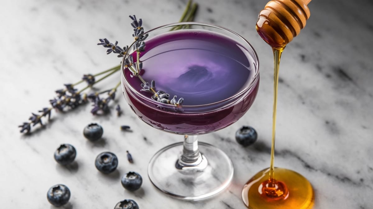 Blueberry Lavender Bee's Knees- A Refreshing Twist on the Classic Cocktail