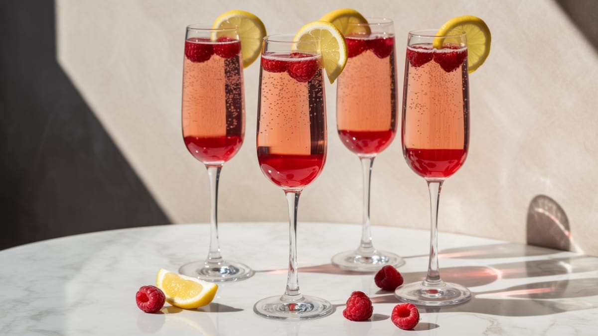 Brunch Perfection: Sparkling Raspberry Lemon Mimosas You'll Adore