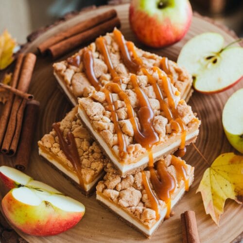 Caramel Apple Cheesecake Bars
