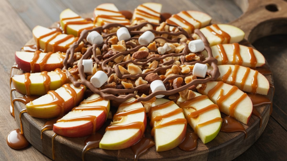 Caramel Apple Nachos- A Sweet Twist on a Classic Snack That's Ready in Minutes