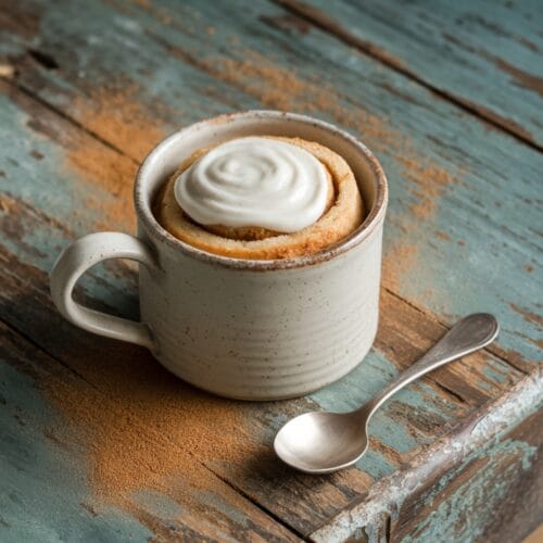 Cinnamon Roll Mug Cake