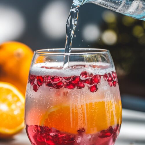Citrus Pomegranate Fizz Mocktail
