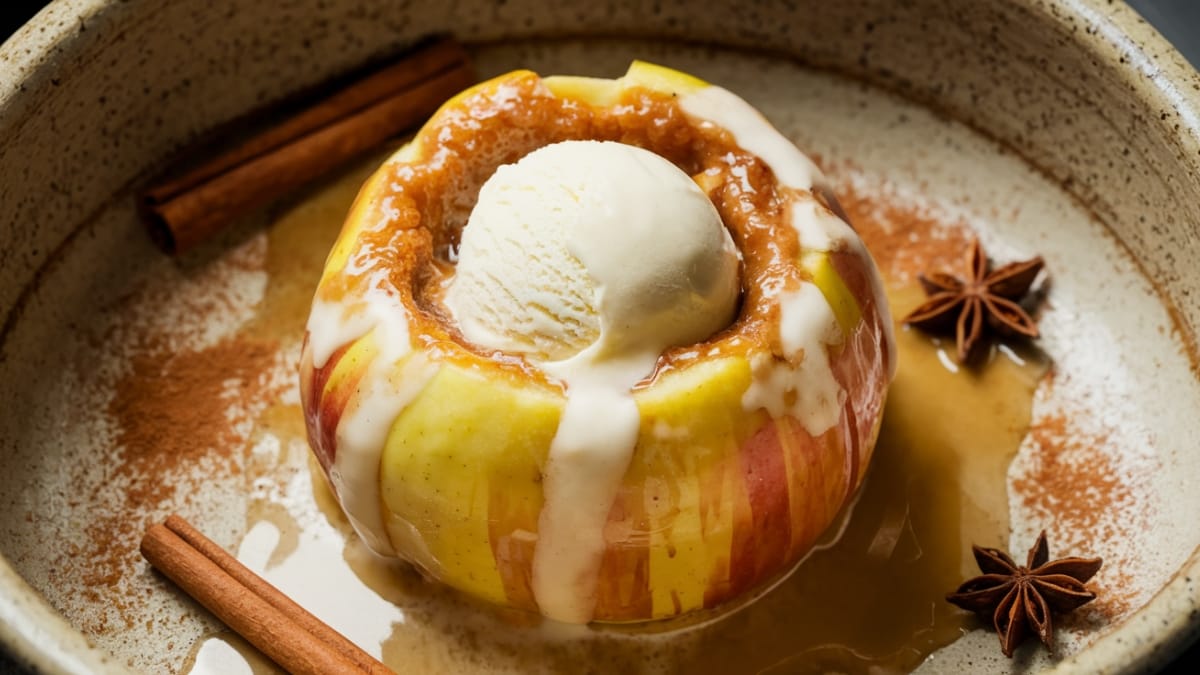 Cozy Microwave Baked Apple Ready in Just 5 Minutes