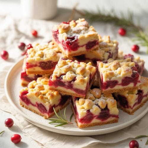 Cranberry Crumble Bars