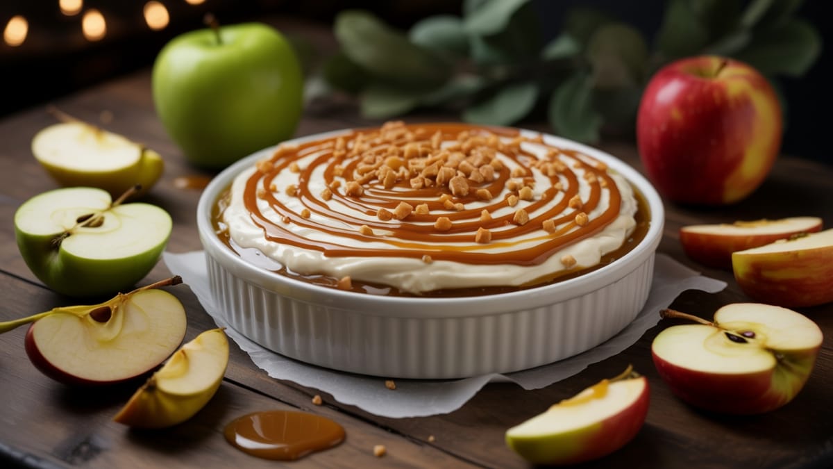 Cream Cheese Caramel Apple Dip- The Perfect Sweet Treat for Any Gathering