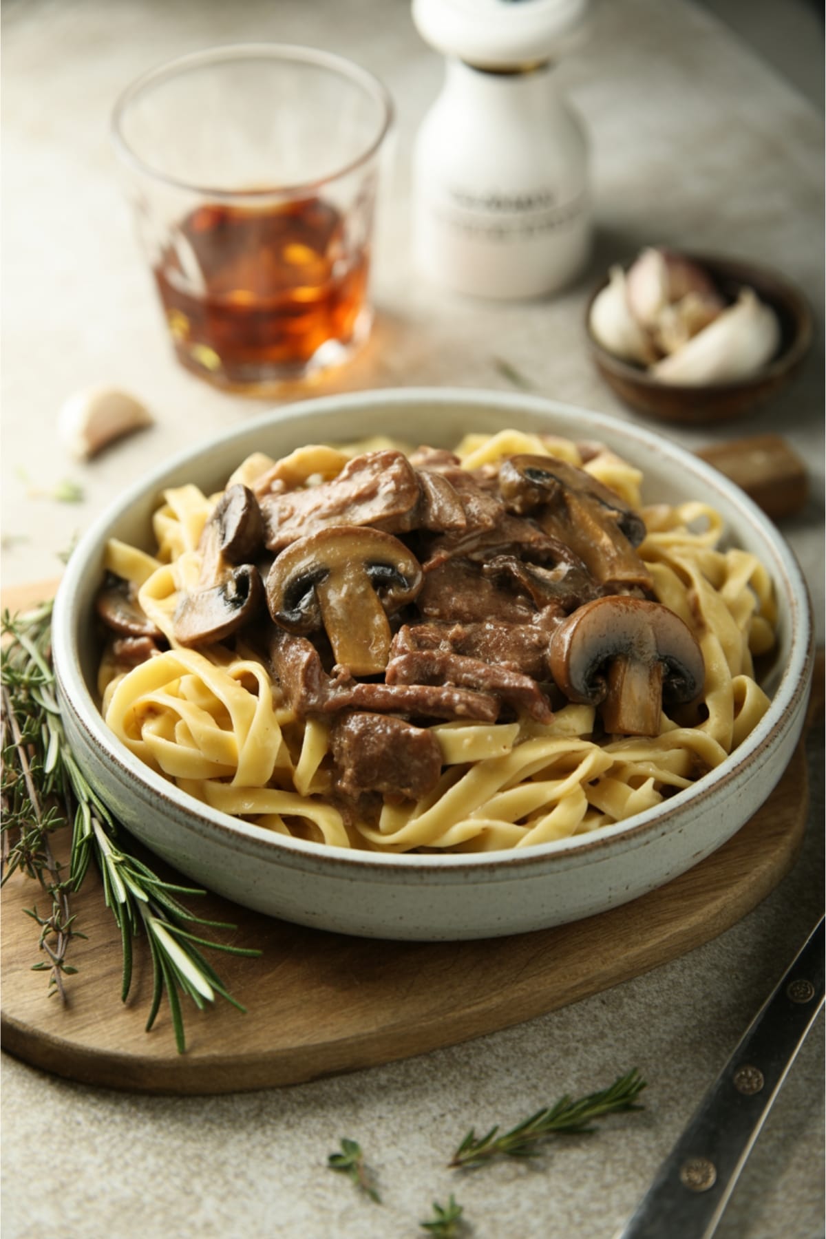 Creamy Mushroom & Beef Fettuccine - Quick Weeknight Pasta Recipe