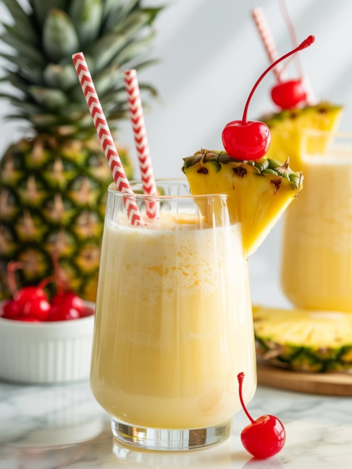 Creamy Virgin Piña Colada - Tropical Vacation in a Glass