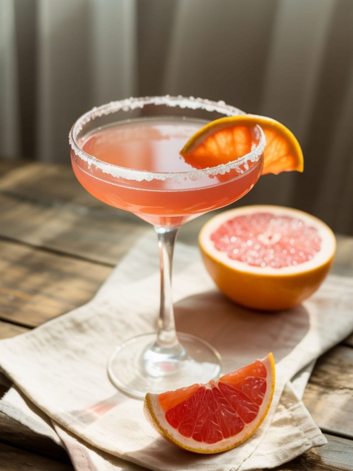 Detox-Inspired Pink Grapefruit Martini for Warm Weather Sipping