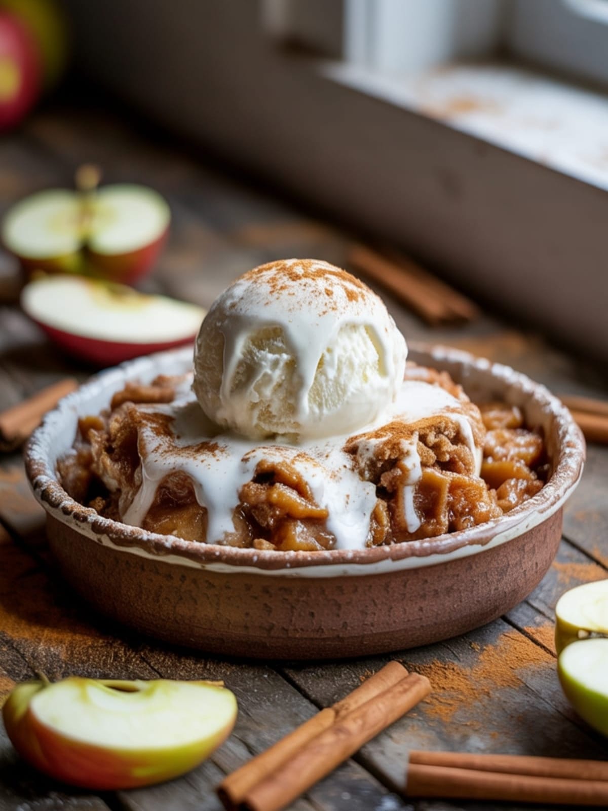 Easy Apple Crisp Recipe with Rich Caramel Sauce