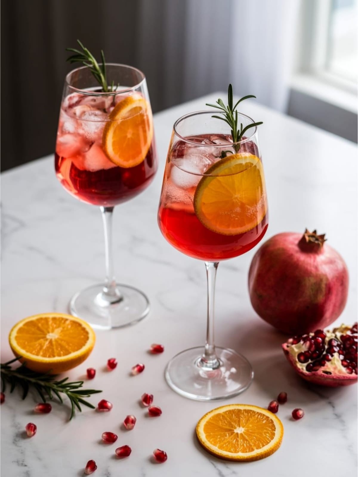 Easy & Elegant Fizz Mocktail with Fresh Pomegranate Juice