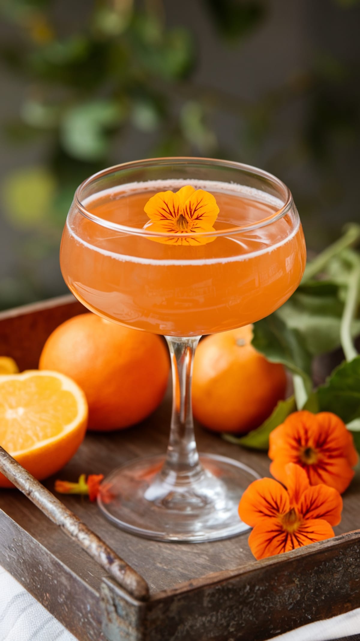 Elegant Nasturtium Tangerine Spritz: Summer's Most Photogenic Drink