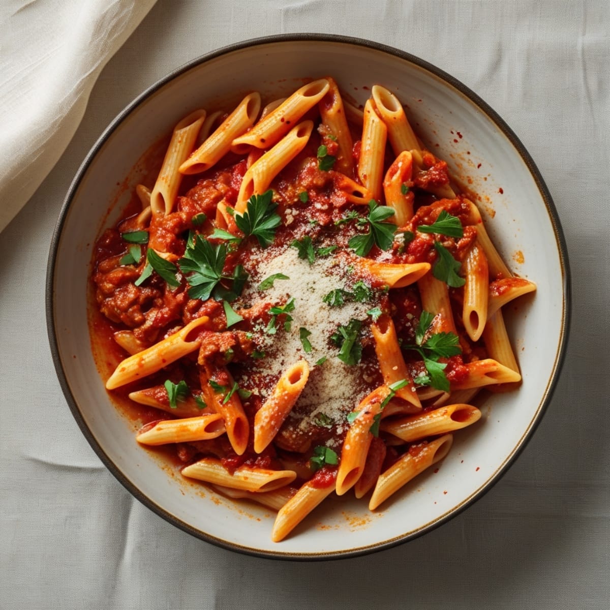 Fiery Beef Arrabbiata
