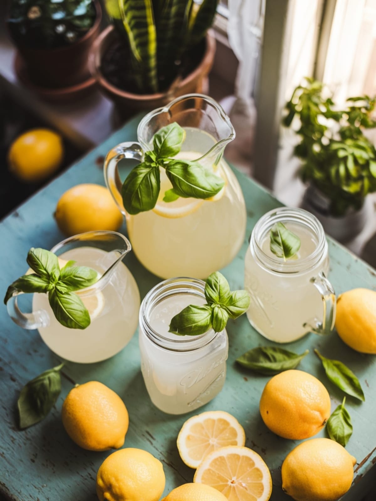 Fresh Lemon Basil Lemonade for Sunny Afternoons