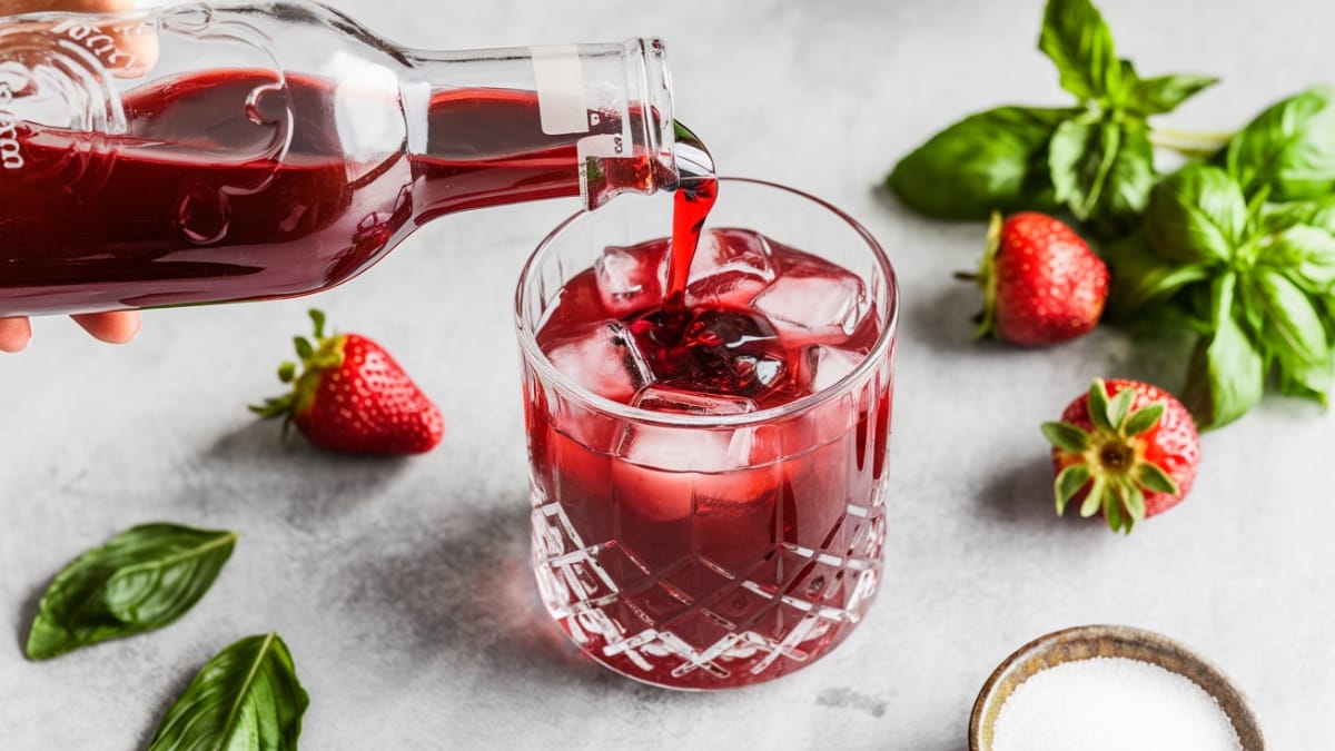 Fresh Strawberry Basil Shrub- Your Ultimate Summer Drink Mix