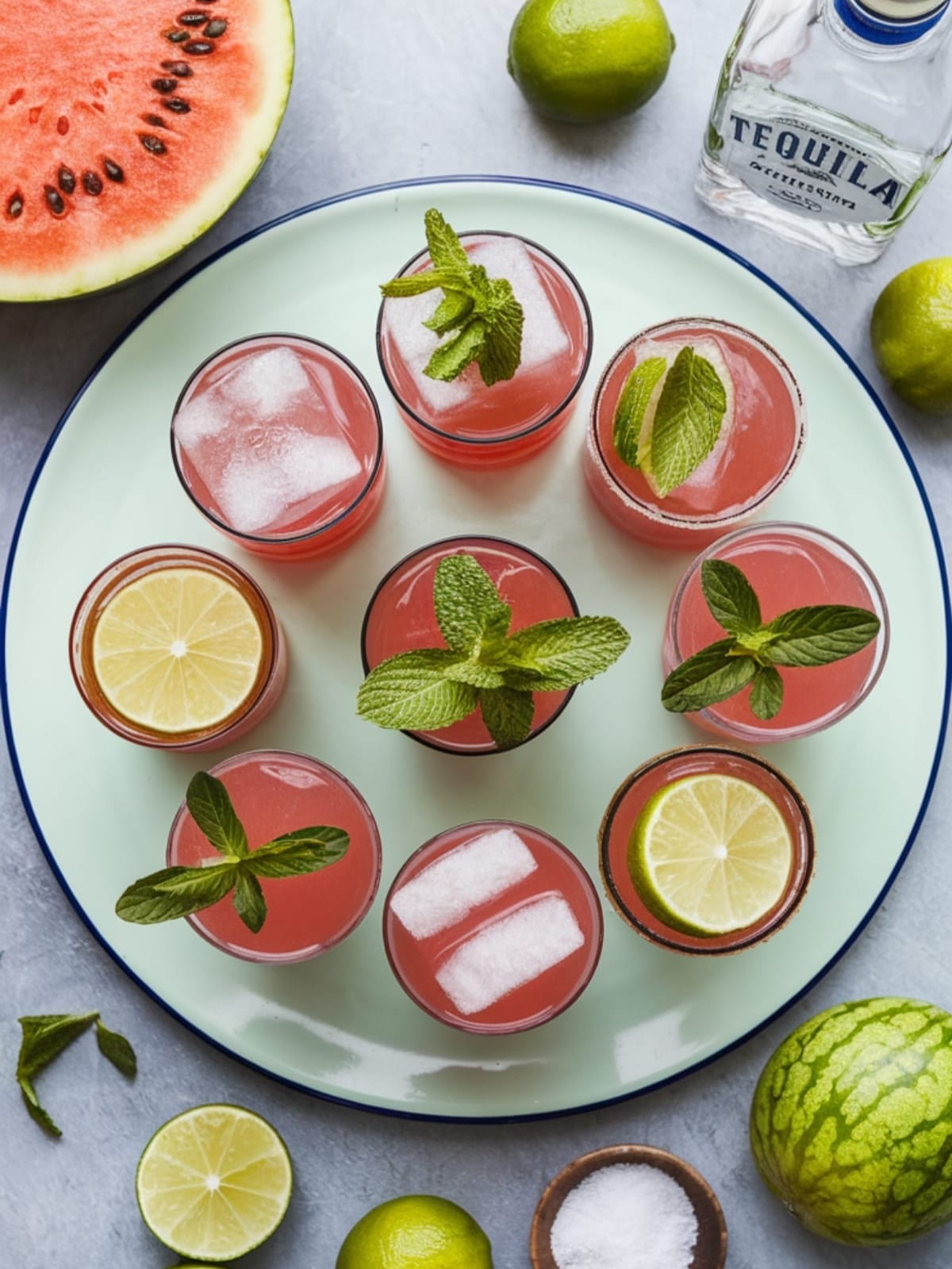 Fresh Watermelon Tequila Lime Cooler