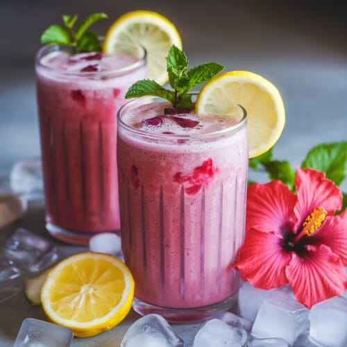 Frozen Hibiscus Lemonade