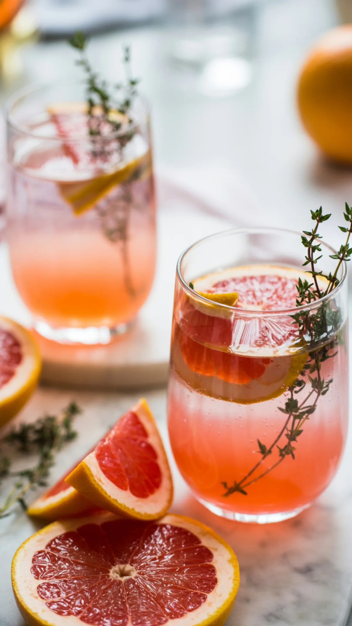 Weekend-Worthy Grapefruit Gin Cocktail with Fresh Citrus