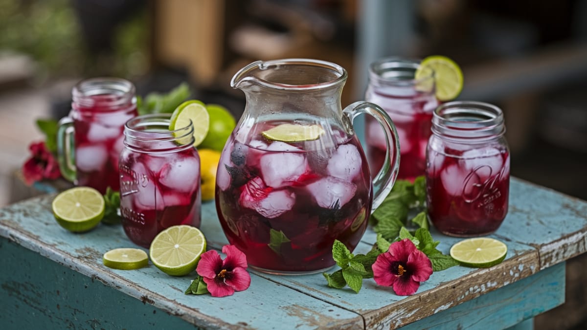 Hibiscus Limeade- A Refreshing Fusion of Floral and Citrus Delight