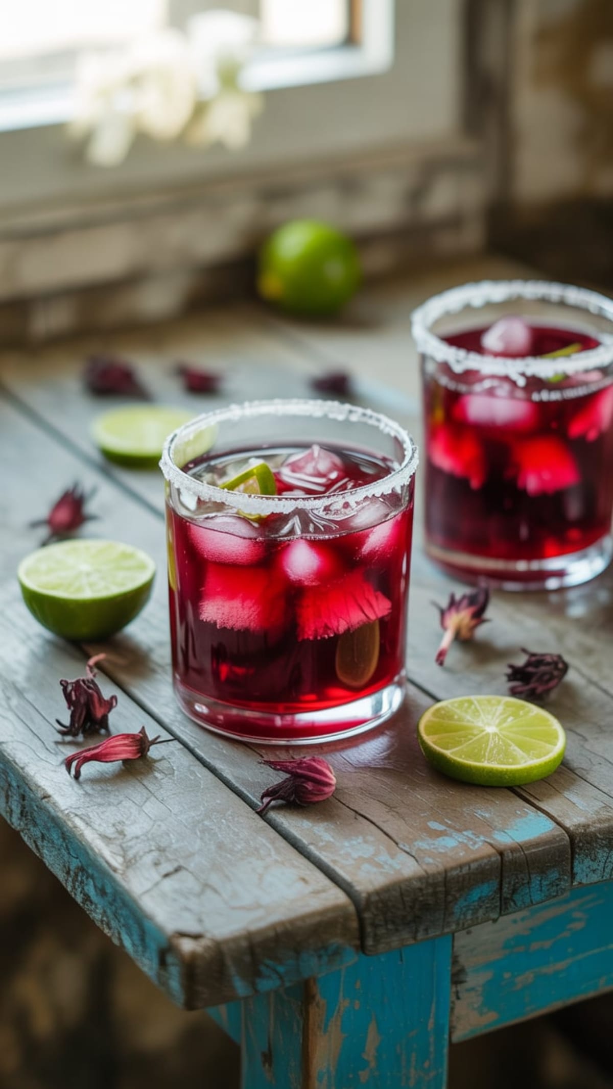 Vibrant Hibiscus Margarita: The Pink Tropical Cocktail You Need