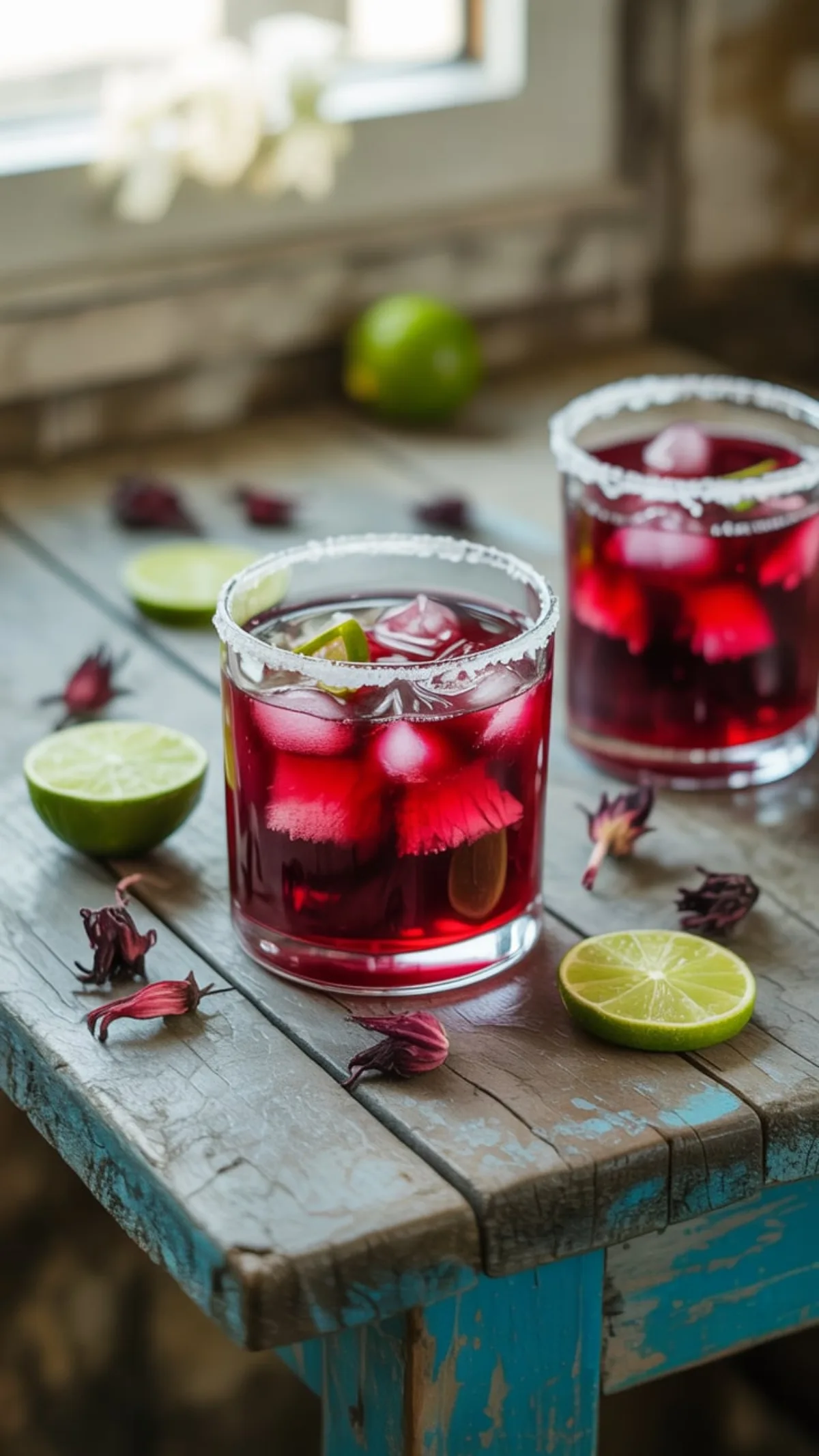 Vibrant Hibiscus Margarita: The Pink Tropical Cocktail You Need