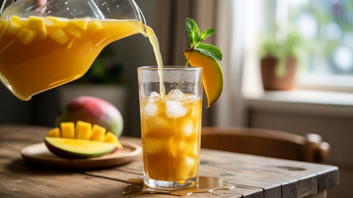 Homemade Mango Iced Tea: The Perfect Summer Refresher in Minutes