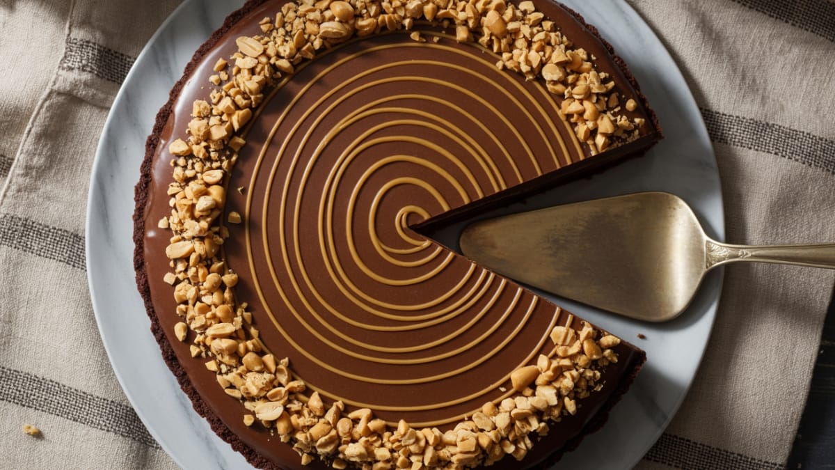 Indulge in the Ultimate Chocolate Peanut Butter Caramel Mousse Pie