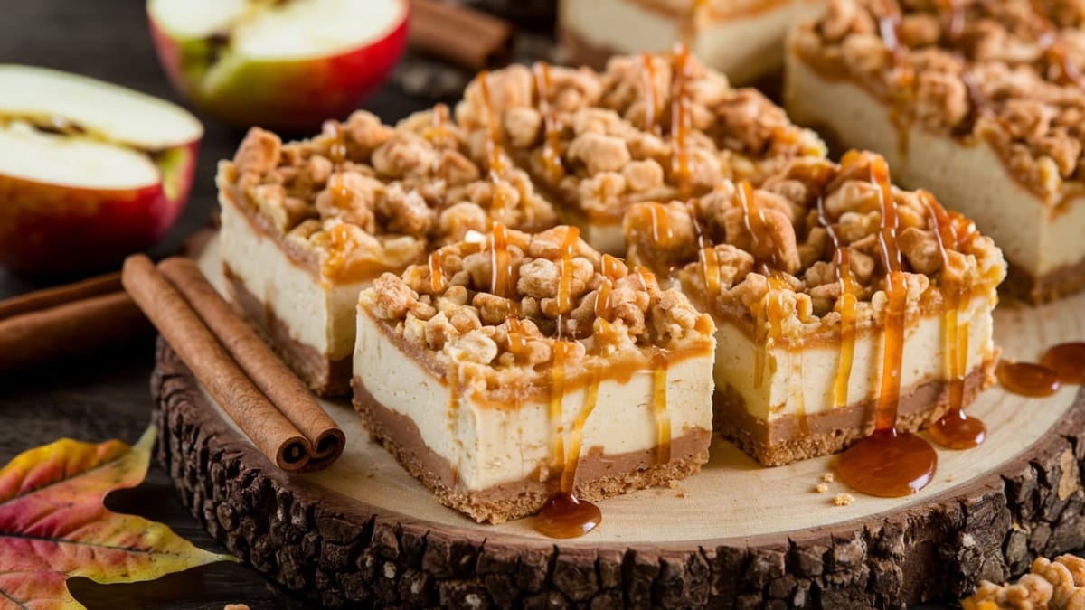 Indulgent Caramel Apple Cheesecake Bars You'll Make Again and Again