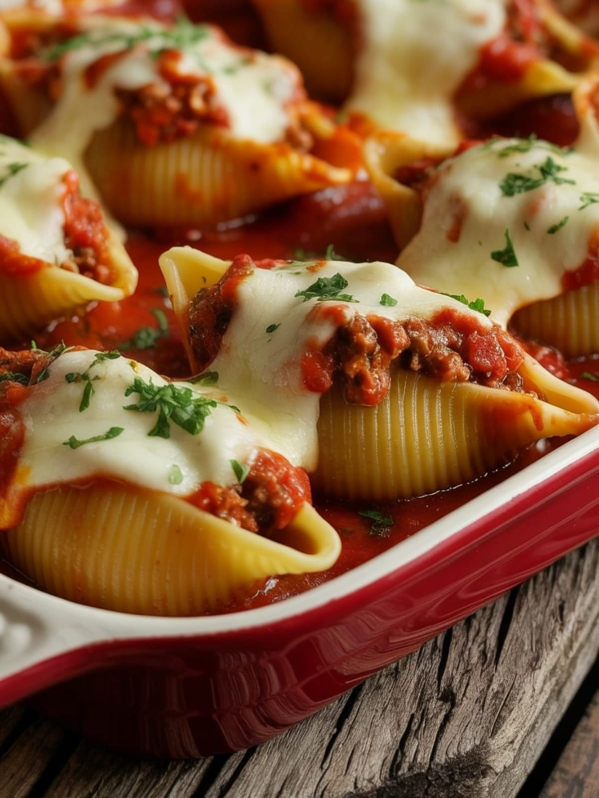 Irresistible Beef and Spinach Stuffed Shells With Rich Three-Cheese Blend